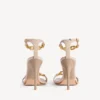 Duchesse-sandalen voor dames in nude