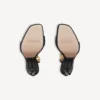 Duchesse-sandalen voor dames in zwart