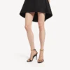 Duchesse-sandalen voor dames in zwart