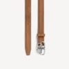 Dunne BB-riemen voor dames in camel