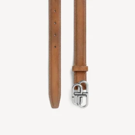 Dunne BB-riemen voor dames in camel