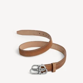 Dunne BB-riemen voor dames in camel