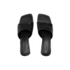 Duty Free 60 mm Sandalen “Black Shiny Soft Sheepskin” 787303WBCW01000