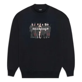Echt Balenciaga-sweatshirt met ronde hals “Zwart” 652981TIVA21000