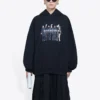 Echte Balenciaga Large Fit Zwart 620947TIVA21000