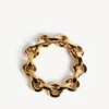 Eisa-kettingchoker voor dames in glanzend goud