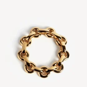 Eisa-kettingchoker voor dames in glanzend goud