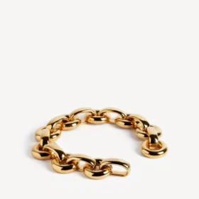 Eisa-kettingchoker voor dames in glanzend goud