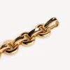 Eisa-kettingchoker voor dames in glanzend goud