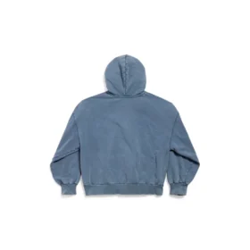 Enjoy Paris Hoodie met volledige rits, normale pasvorm “Faded Blue” 803264TRVL99340