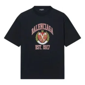 Est.1917 Crest Logo T-shirt “Zwart” 670943TLV891076