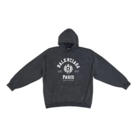 Est. 1917 Hoodie met collegelogo-print “Washed Black” 697879TMV991000