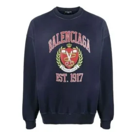 Est. 1917 Sweatshirt met ronde hals en collegelogo-print “Navy” 676629TLV908067