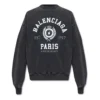 Est. 1917 Sweatshirt met ronde hals en collegelogo-print “Washed Black” 697869TMV991000