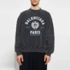 Est. 1917 Sweatshirt met ronde hals en collegelogo-print “Washed Black” 697869TMV991000