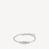 Everyday armband in antiek zilver