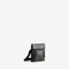Explorer-etui voor heren met riempje, klein, in zwart