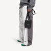 Explorer-etui voor heren met riempje, klein, in zwart