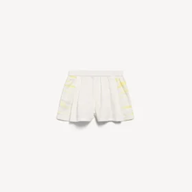 Extreme tie-dye A-lijn boxershort voor dames in wit/geel