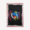 Extreme tie-dye pareo voor heren in zwart/rood