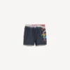 Extreme tie-dye zwemshort voor heren in zwart
