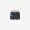 Extreme tie-dye zwemshort voor heren in zwart