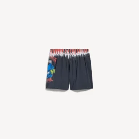 Extreme tie-dye zwemshort voor heren in zwart