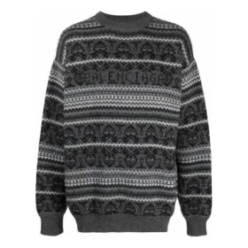 Fair Isle-trui met ronde hals “Grey” 675280T16121240