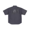Fashion Institute overhemd met korte mouwen, ruime pasvorm “Dark Grey” 703846TYB181270