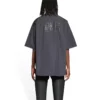 Fashion Institute overhemd met korte mouwen, ruime pasvorm “Dark Grey” 703846TYB181270