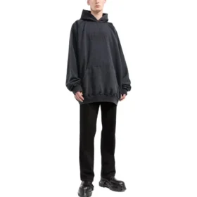 Fashion Institute oversized Hoodies “Washed Black” 697879TMVK18190