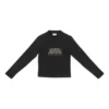 Fashion Institute T-shirt met lange mouwen, medium pasvorm “Black” 698124TMVH51073