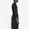 Fashion Institute T-shirt met lange mouwen, medium pasvorm “Black” 698124TMVH51073