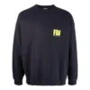 FBI-sweatshirt met ronde hals “Navy/Geel” 676629TLVH14265