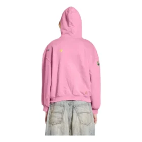 Fruity Hoodie met rits “Faded Dirty Pink” 803264TRVS59568