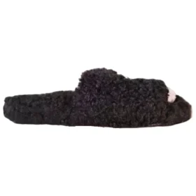 Furry Slides “Zwart” 654261W2DO21008