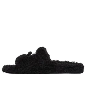 Furry-slippers “Cities Paris Black” 654747W2DO21001