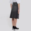 FW21 A-lijn rok “Washed Grey Denim” 646913TBP477767