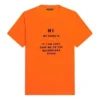 FW21 Elastische slim fit met korte mouwen Oranje 661705TKVH57513