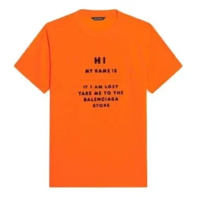 FW21 Elastische slim fit met korte mouwen Oranje 661705TKVH57513