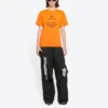 FW21 Elastische slim fit met korte mouwen Oranje 661705TKVH57513