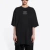FW21 Gebreid, losvallend shirt met korte mouwen, zwart 651795TJV900107