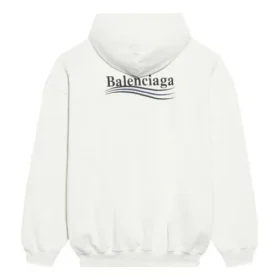 FW21 Hoodie met Political Campaign print Wit 578135TKVI99084