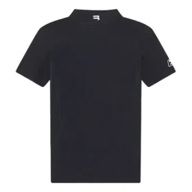 FW21 Logo-alfabetprint, slim fit, korte mouwen, zwart 6617524B0B11077