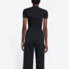 FW21 Logo-alfabetprint, slim fit, korte mouwen, zwart 6617524B0B11077