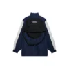FW21 Logo Splicing loszittende jas unisex marineblauw 663065TKO484063