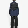 FW21 Logo Splicing loszittende jas unisex marineblauw 663065TKO484063