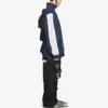 FW21 Logo Splicing loszittende jas unisex marineblauw 663065TKO484063