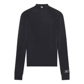 FW21 Slim Fit sportshirt met lange mouwen, zwart 6617534B0B11077