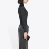 FW21 Slim Fit sportshirt met lange mouwen, zwart 6617534B0B11077